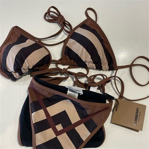 burberry high waisted bikini|burberry cobb triangle bikini.